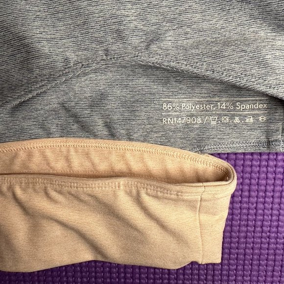 Outdoor Voices Tri-Tone Slashback Crop Top/Longline Sports Bra - XS - Picture 7 of 8